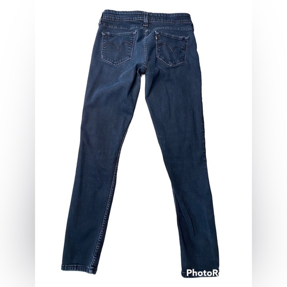 LEVIS DENIM CURE LOW RISE SKINNY DARK WASH JEANS SIZE - Picture 5 of 5